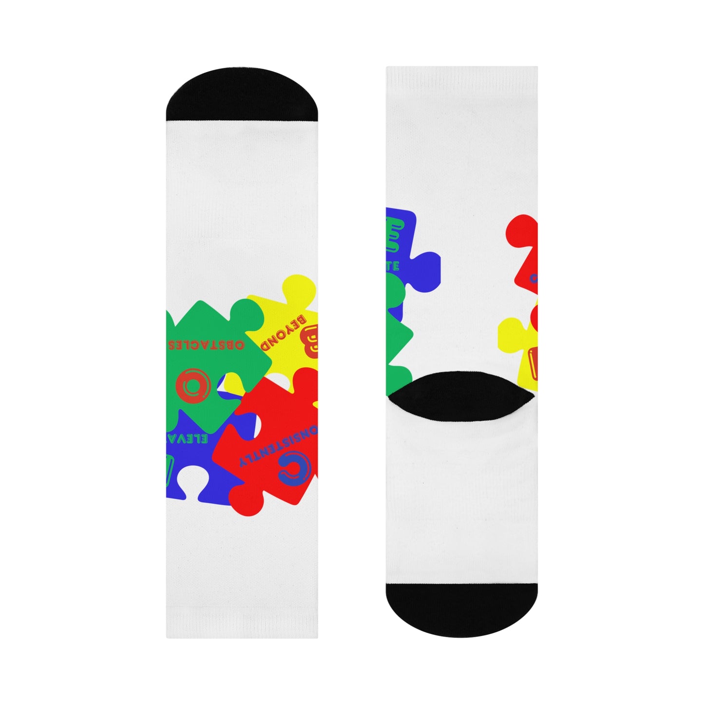 C.E.B.O. - Autism Puzzle Piece Cushioned Crew Socks