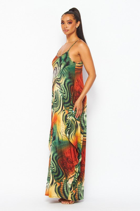 The Desert Swirl Maxi Dress