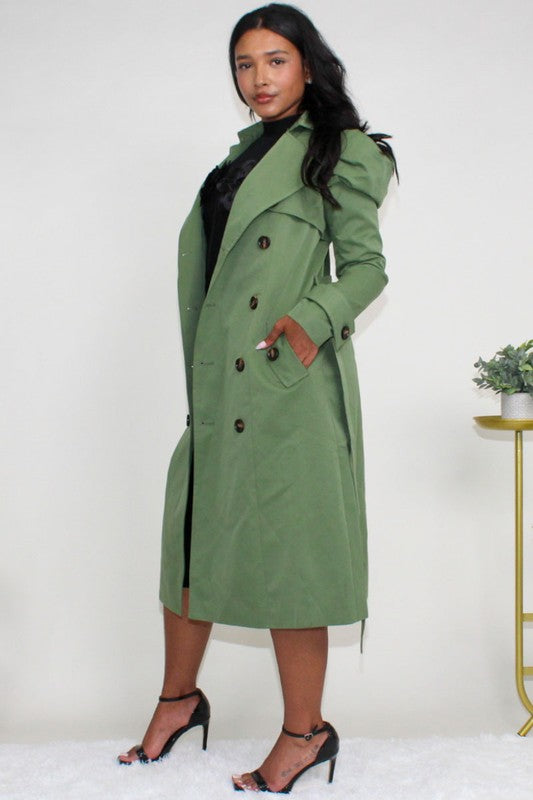 Styled & Puffed Trench Coat