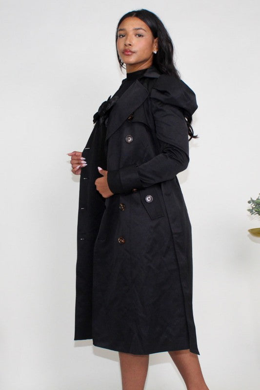 Styled & Puffed Trench Coat