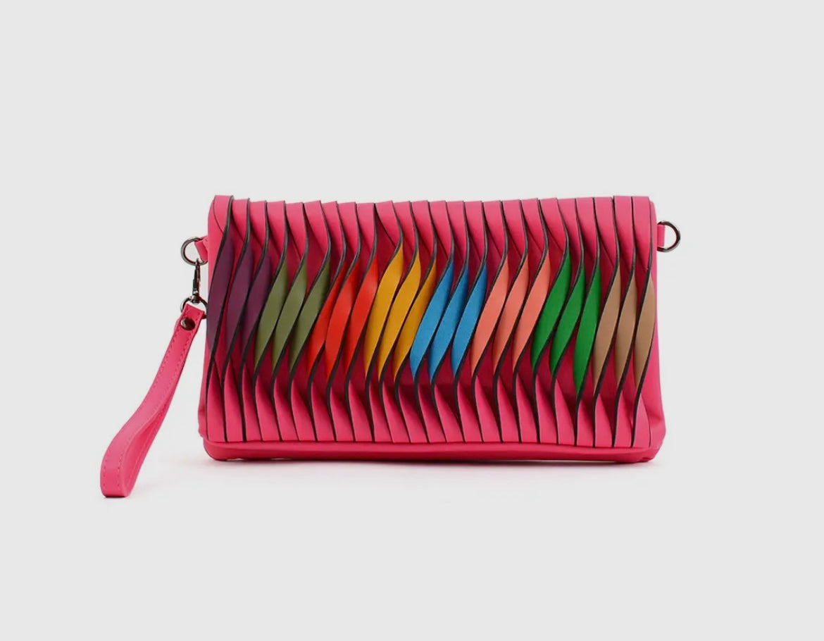The Rainbow Twirl Clutch