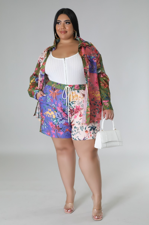 Trapped in Paradise Short Set