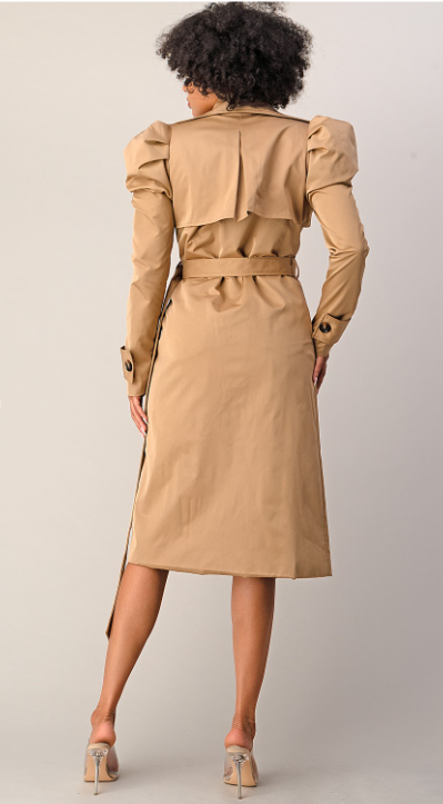 Styled & Puffed Trench Coat
