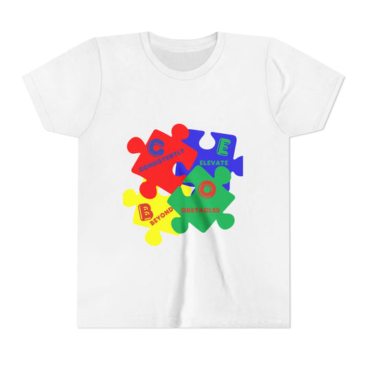 C.E.B.O. - Youth Puzzle Piece Autism Awareness Tee