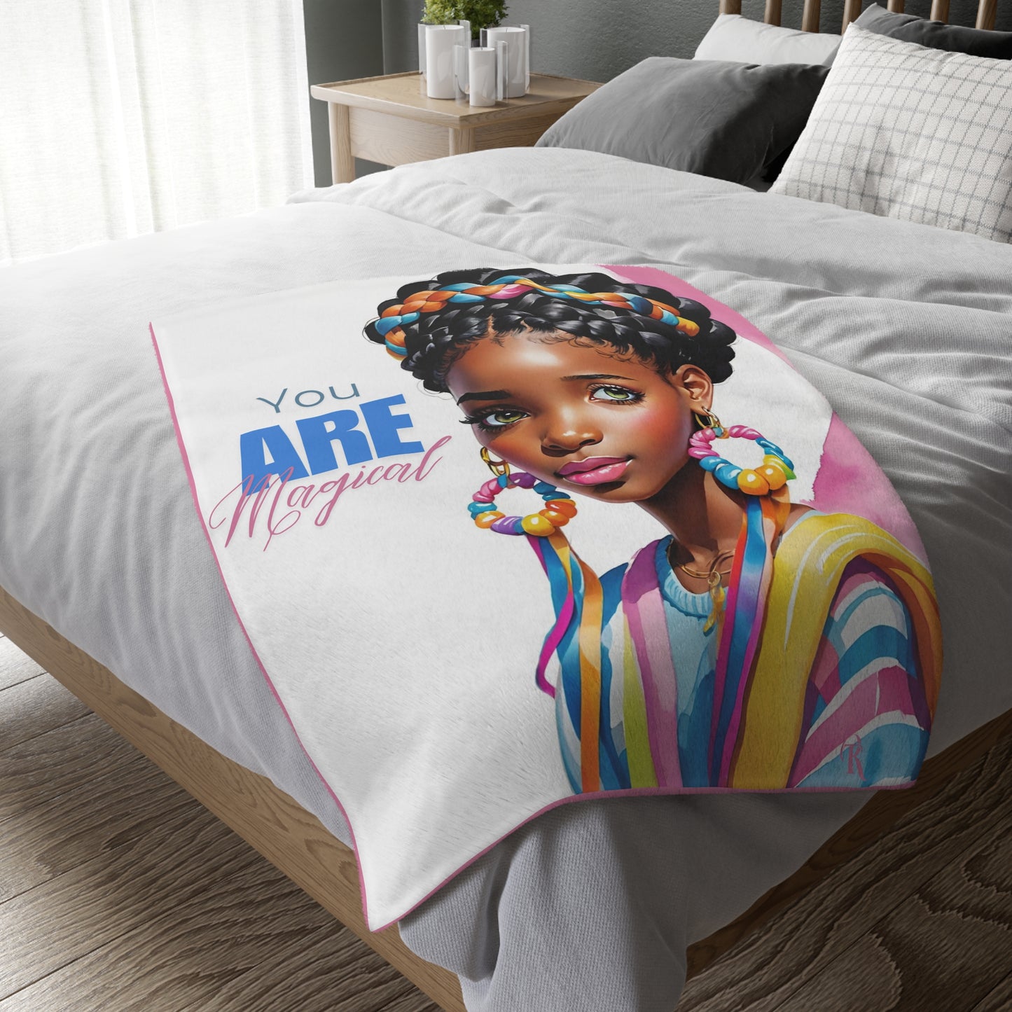 "You Are Magical" Velveteen Throw