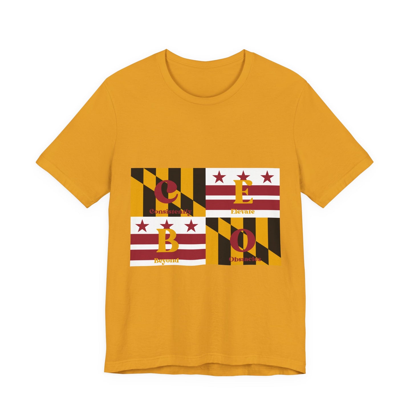 C.E.B.O. - Maryland Flag Geo Block Tee