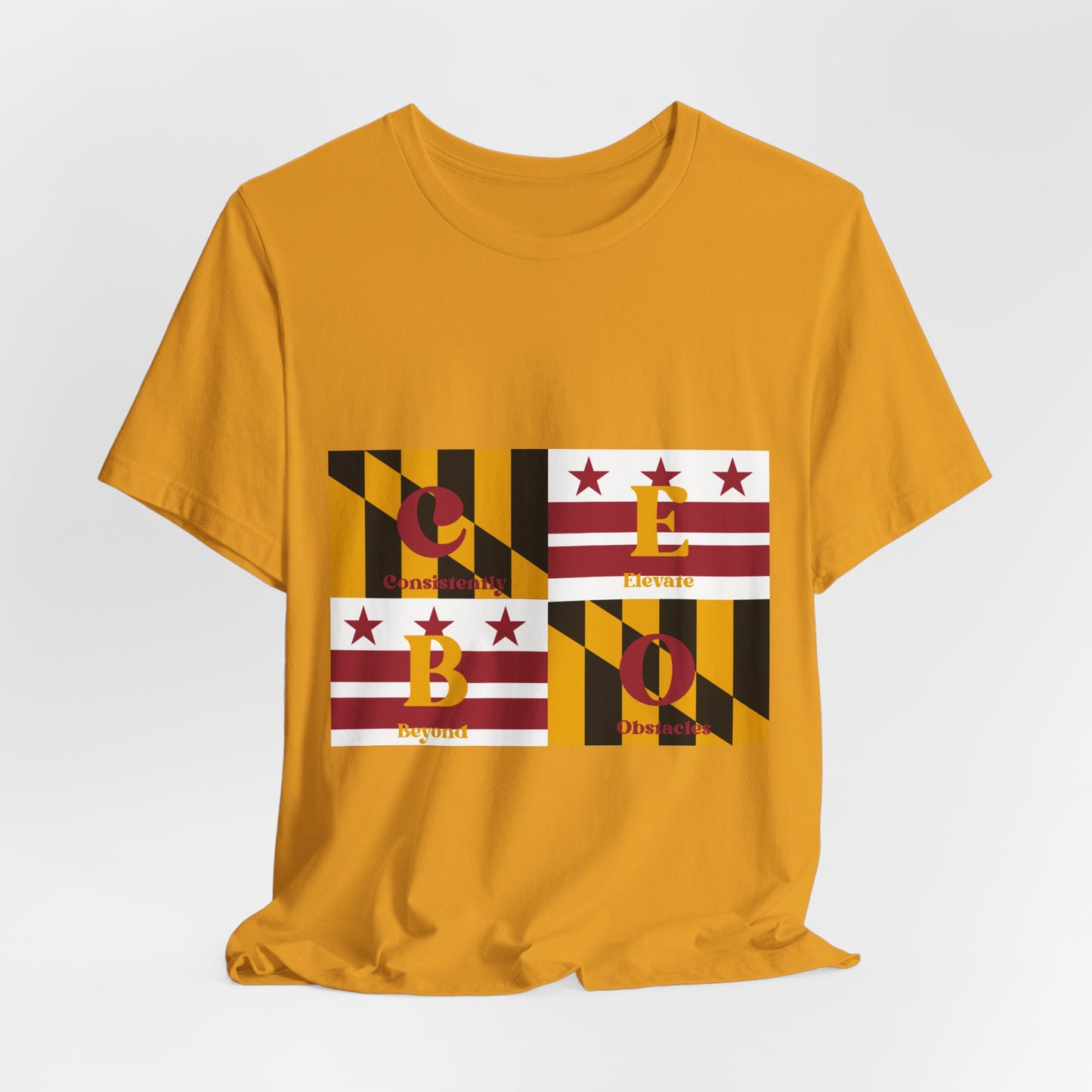 C.E.B.O. - Maryland Flag Geo Block Tee
