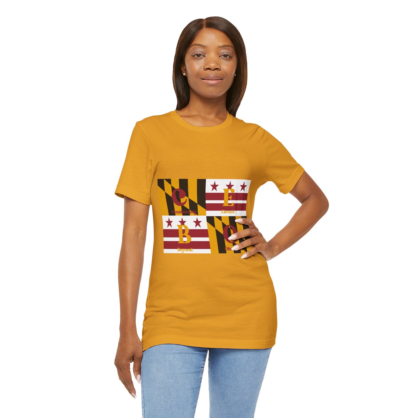 C.E.B.O. - Maryland Flag Geo Block Tee