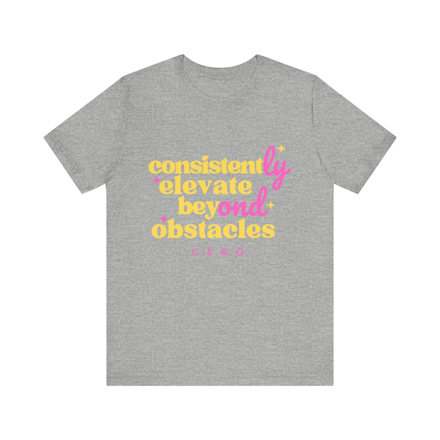 Pretty Consistently Elevate Beyond Obstacles T-Shirt - Yellow