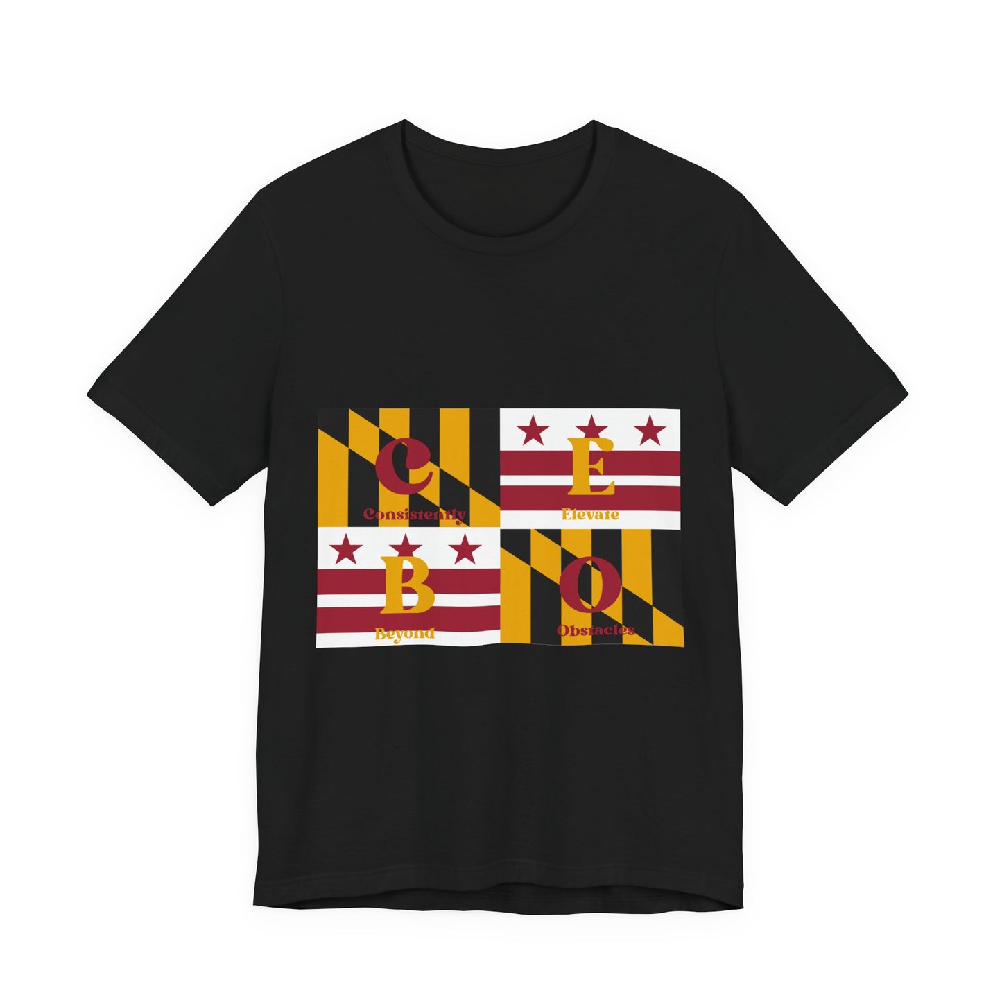 C.E.B.O. - Maryland Flag Geo Block Tee