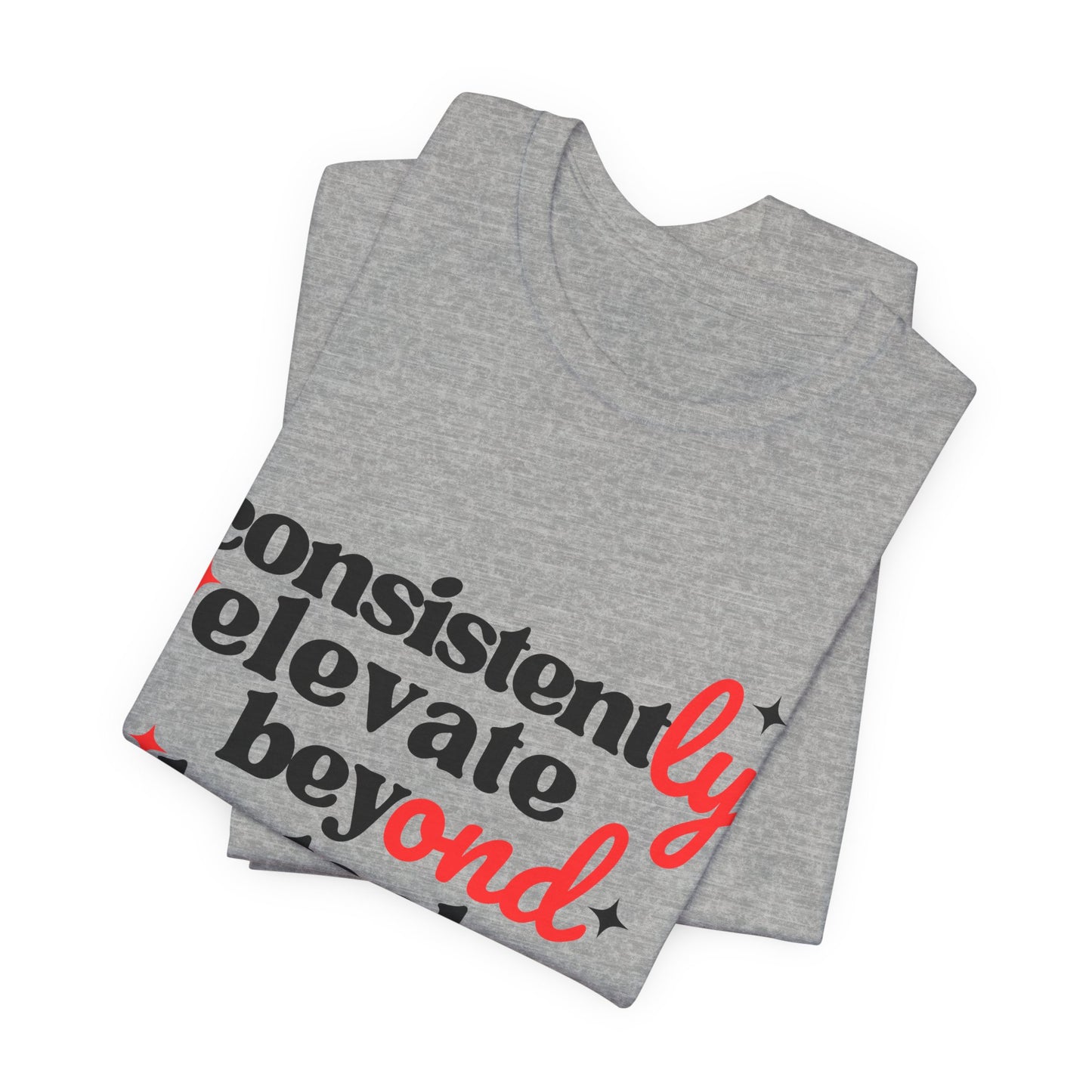Pretty Consistently Elevate Beyond Obstacles Tee — Black/Red