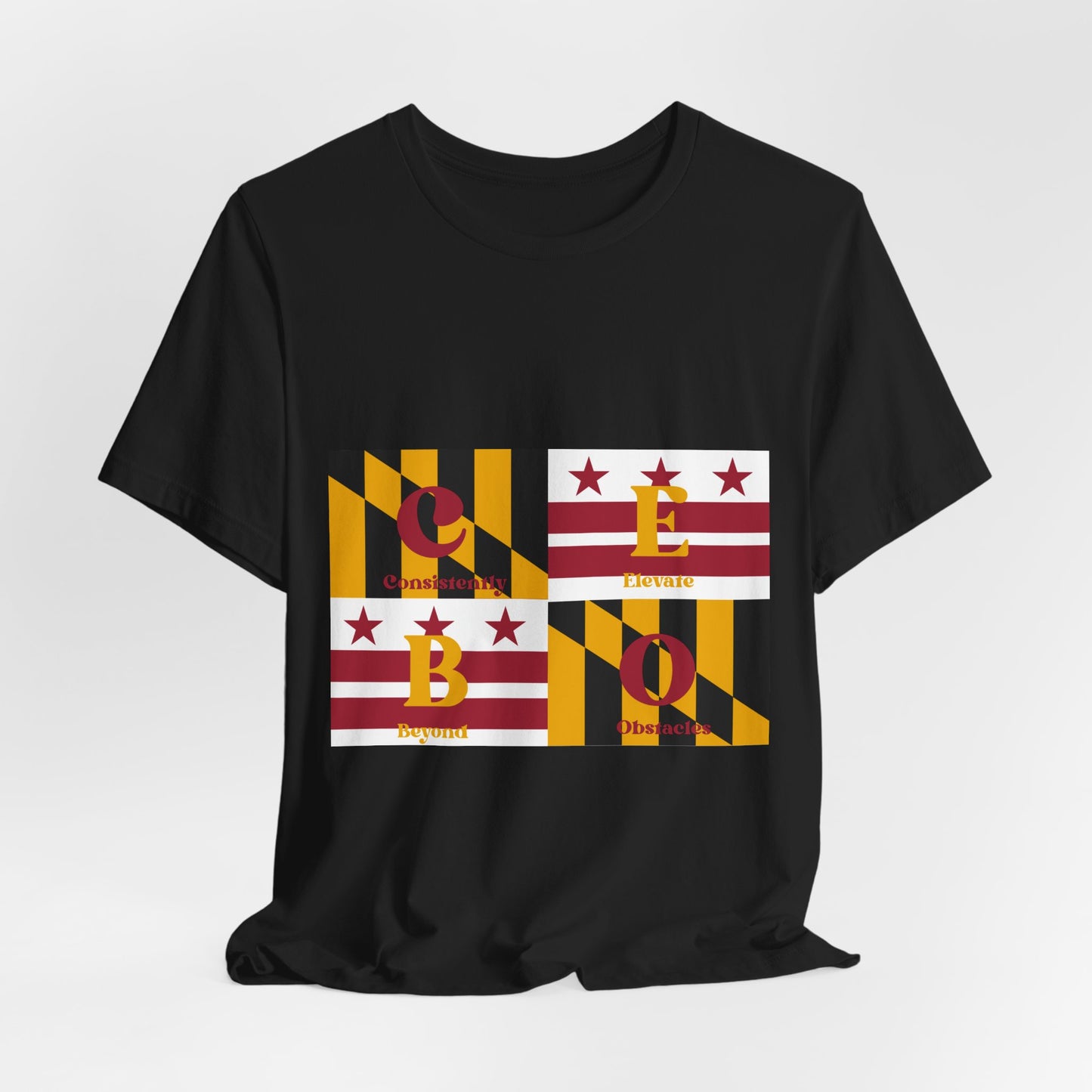 C.E.B.O. - Maryland Flag Geo Block Tee