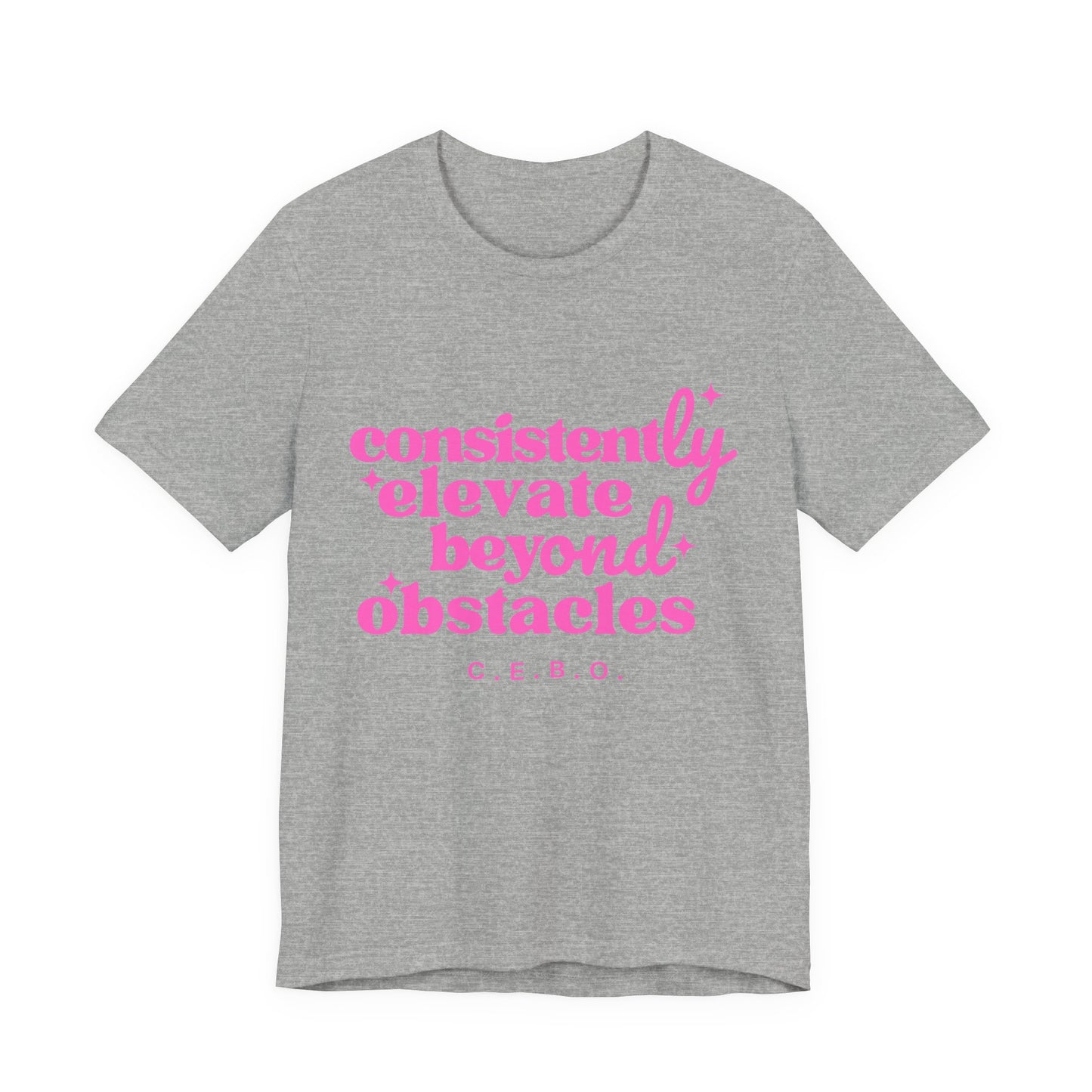 Pretty Consistently Elevate Beyond Obstacles T-Shirt - Pink