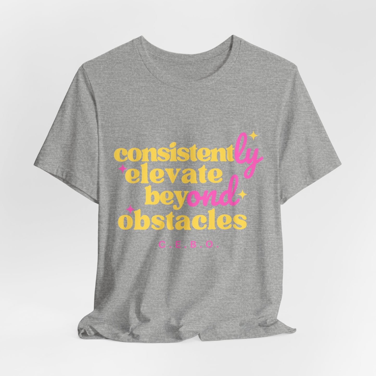 Pretty Consistently Elevate Beyond Obstacles T-Shirt - Yellow