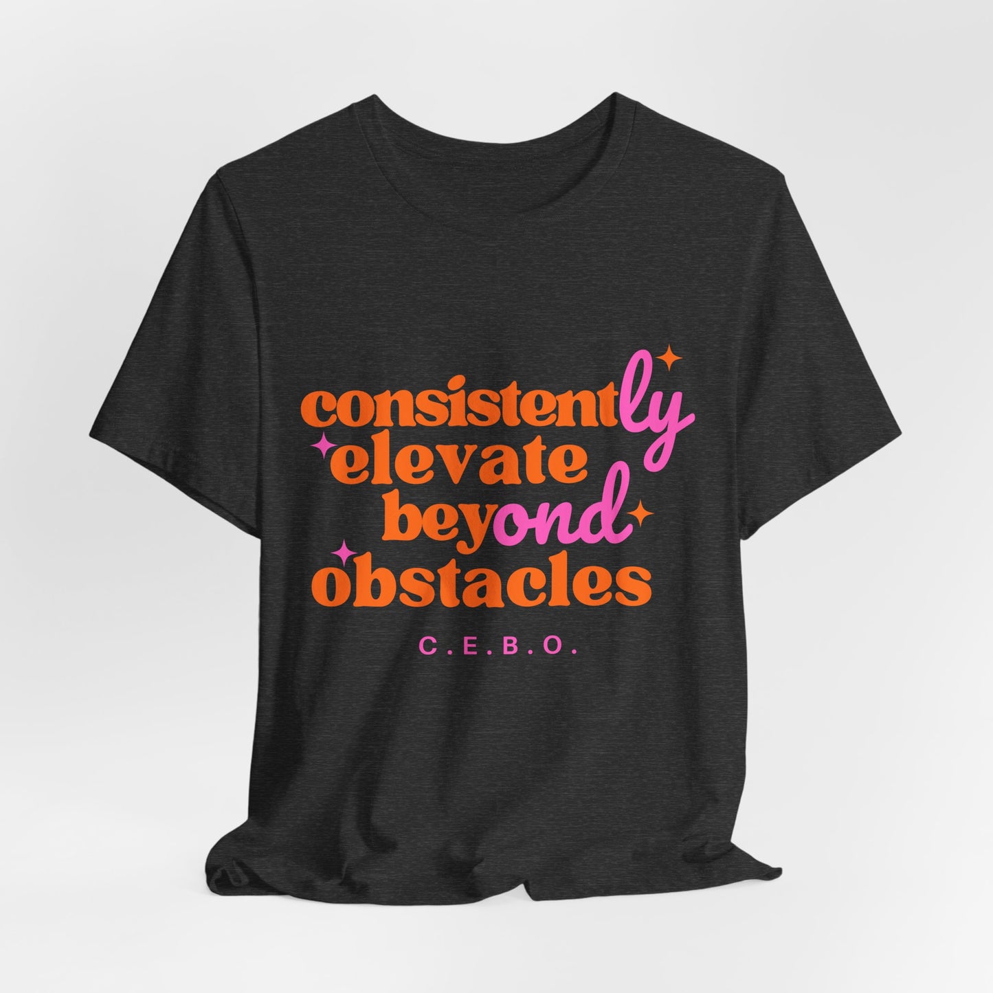 Pretty Consistently Elevate Beyond Obstacles T- Shirt - Orange