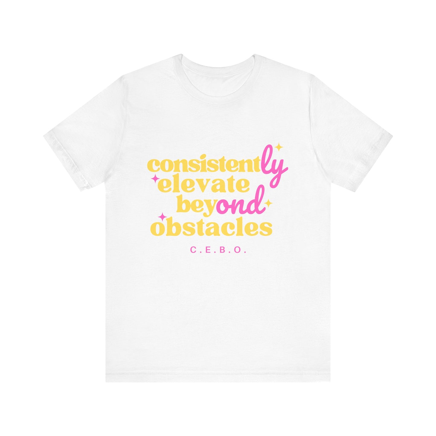 Pretty Consistently Elevate Beyond Obstacles T-Shirt - Yellow