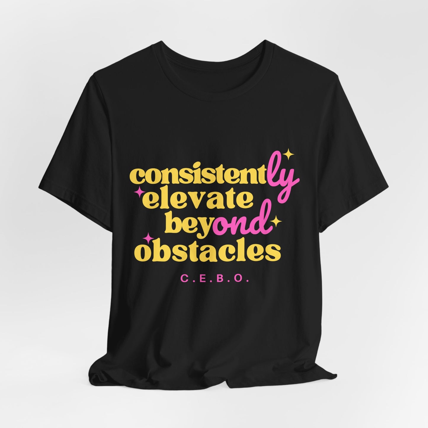 Pretty Consistently Elevate Beyond Obstacles T-Shirt - Yellow