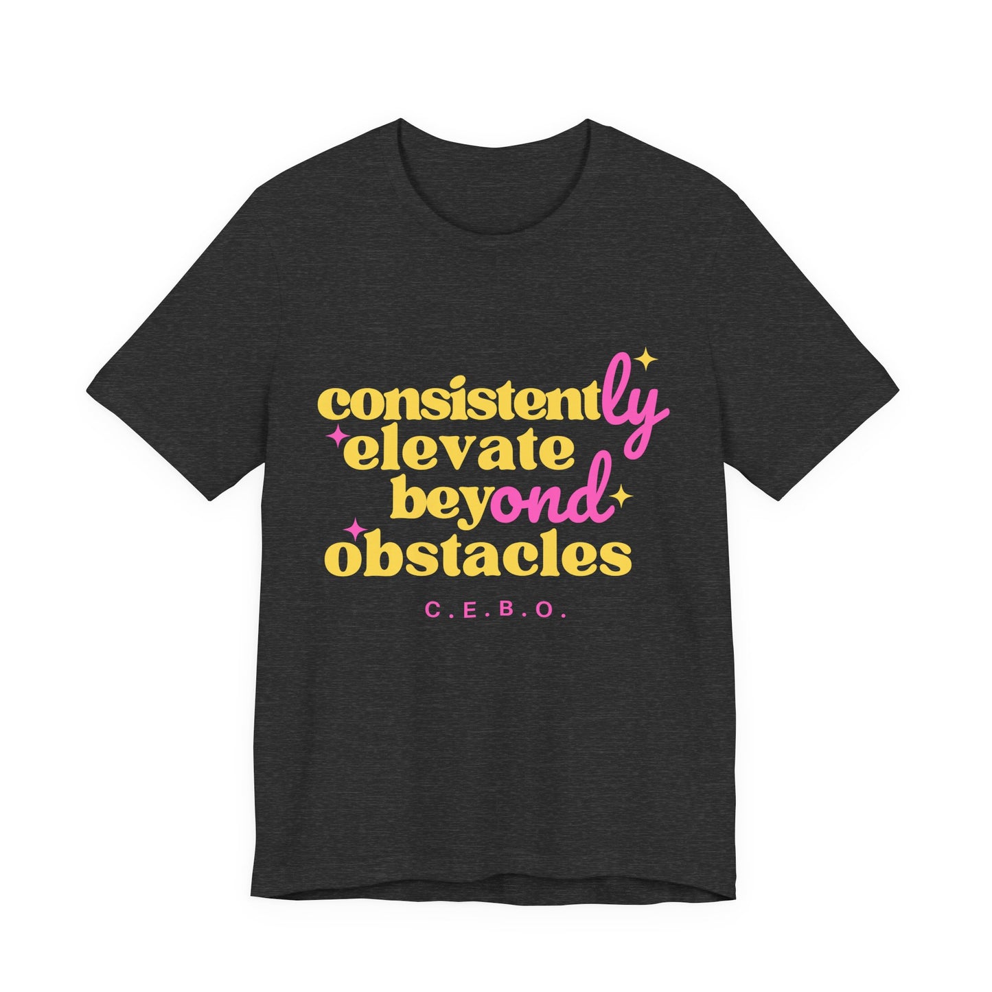 Pretty Consistently Elevate Beyond Obstacles T-Shirt - Yellow
