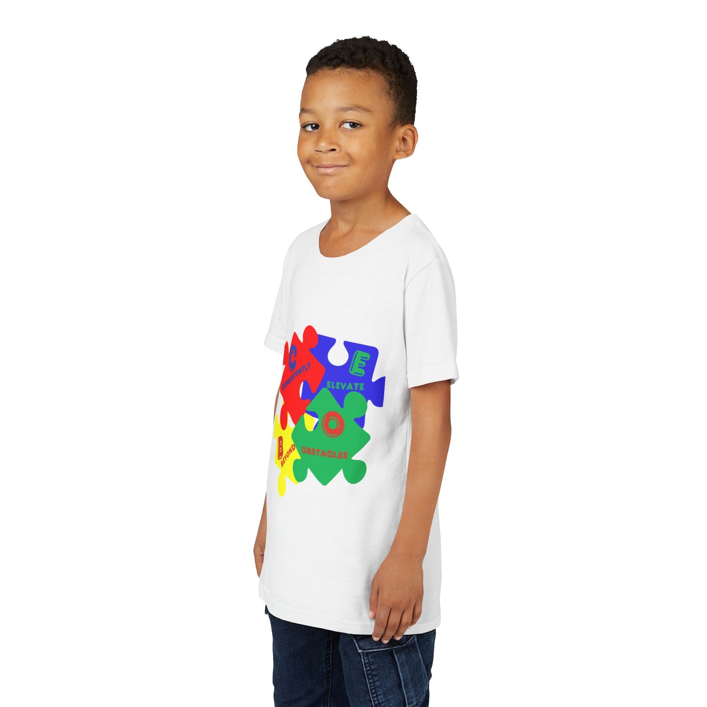 C.E.B.O. - Youth Puzzle Piece Autism Awareness Tee