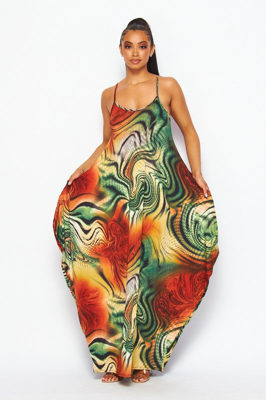 The Desert Swirl Maxi Dress