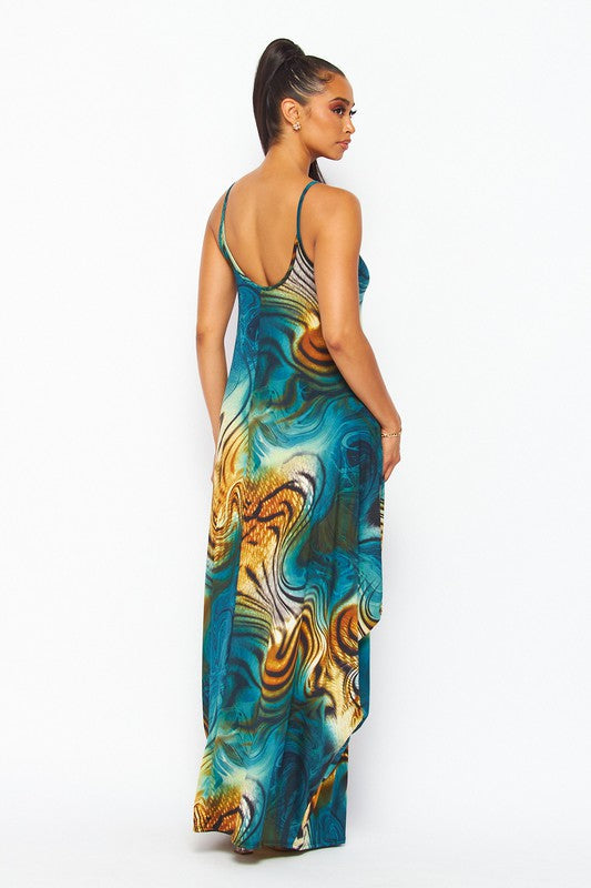 The Swirling Tide Maxi Dress