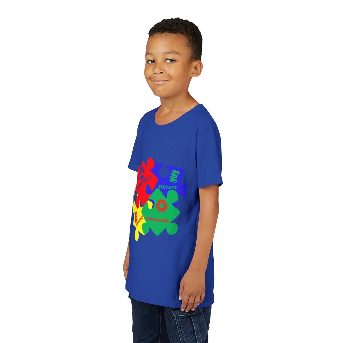 C.E.B.O. - Youth Puzzle Piece Autism Awareness Tee