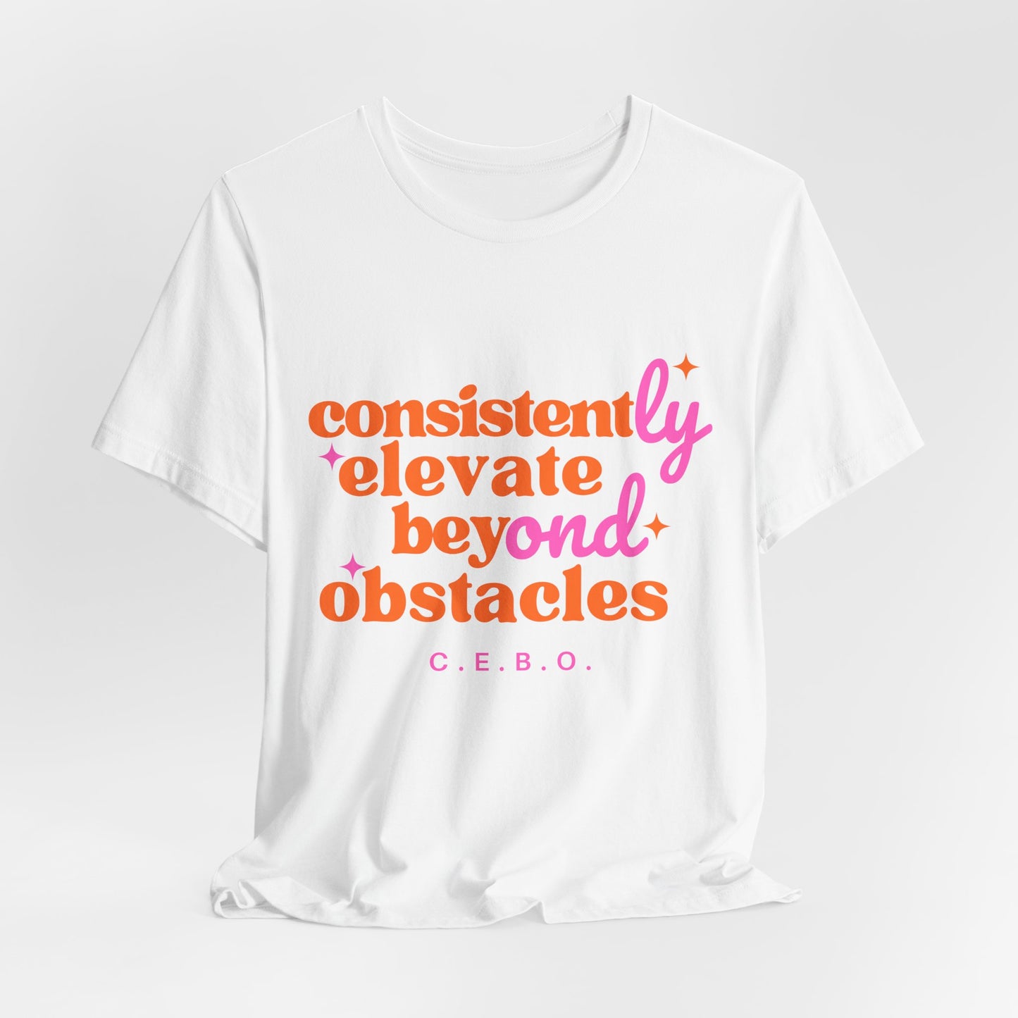 Pretty Consistently Elevate Beyond Obstacles T- Shirt - Orange