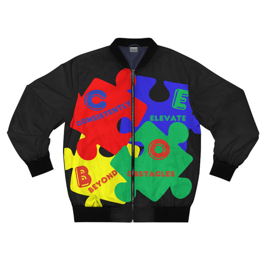 C.E.B.O. Autism Puzzle Bomber Jacket