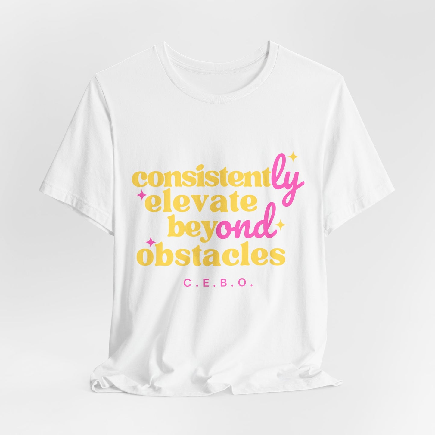 Pretty Consistently Elevate Beyond Obstacles T-Shirt - Yellow