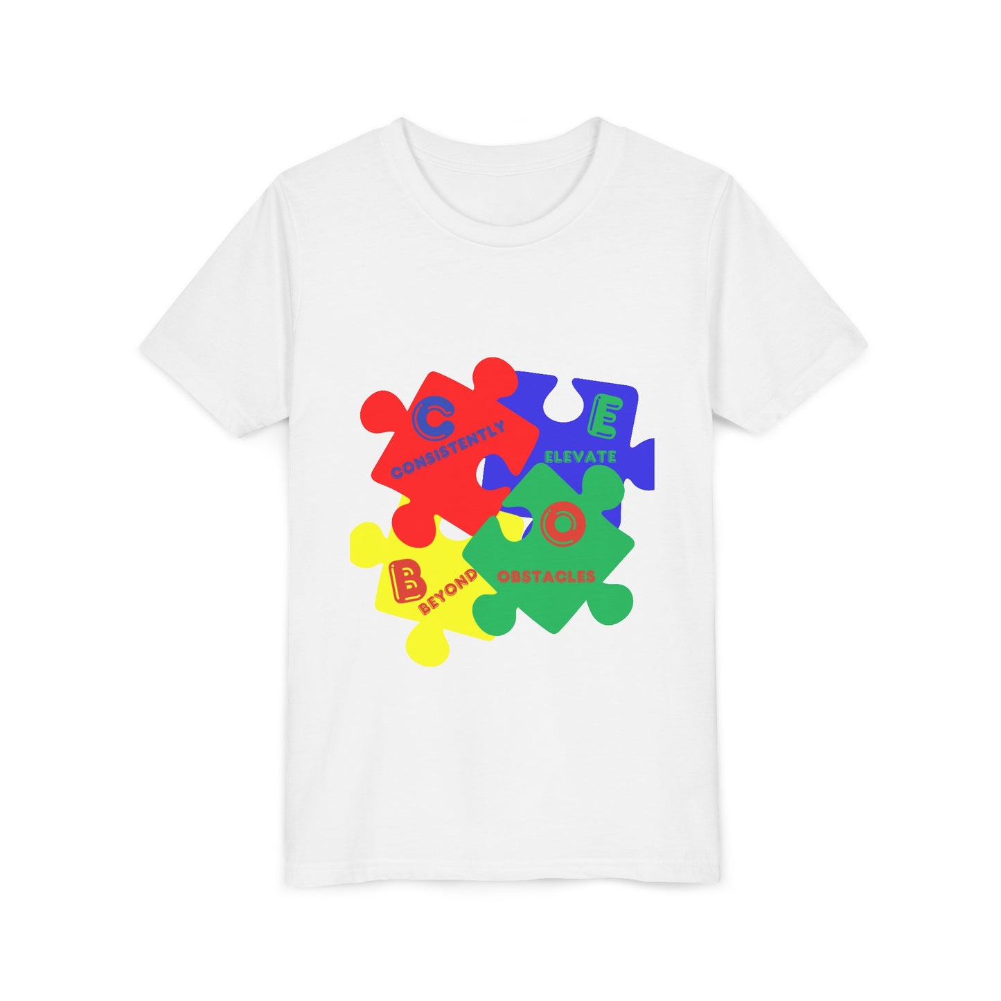 C.E.B.O. - Youth Puzzle Piece Autism Awareness Tee