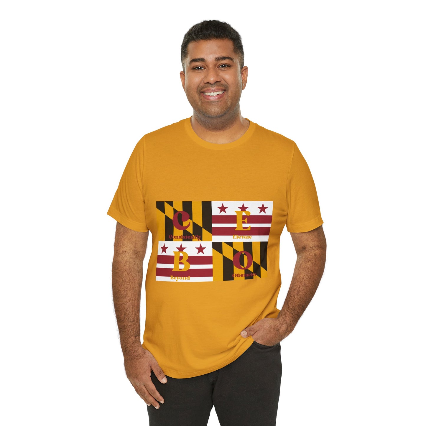 C.E.B.O. - Maryland Flag Geo Block Tee