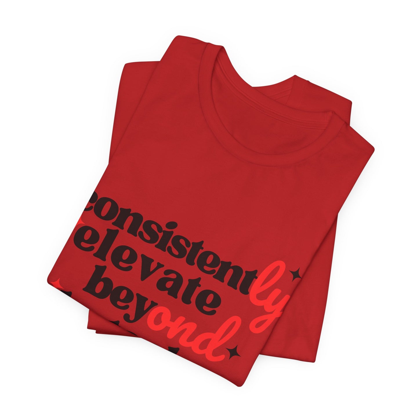 Pretty Consistently Elevate Beyond Obstacles Tee — Black/Red