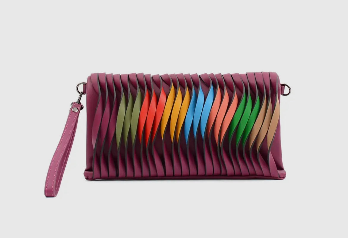 The Rainbow Twirl Clutch