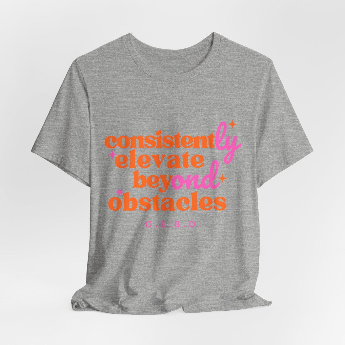 Pretty Consistently Elevate Beyond Obstacles T- Shirt - Orange