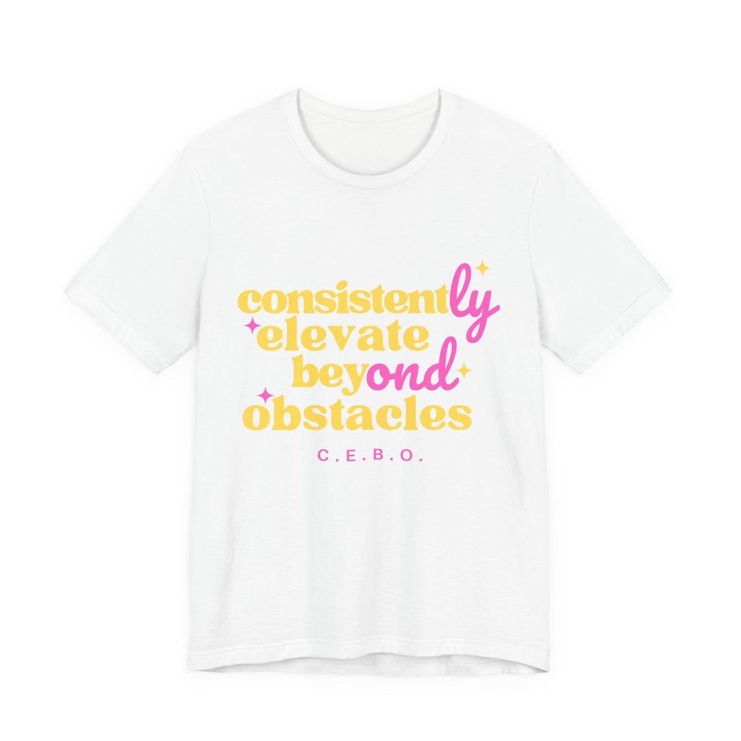 Pretty Consistently Elevate Beyond Obstacles T-Shirt - Yellow