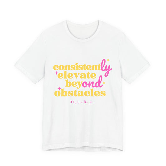 Pretty Consistently Elevate Beyond Obstacles T-Shirt - Yellow