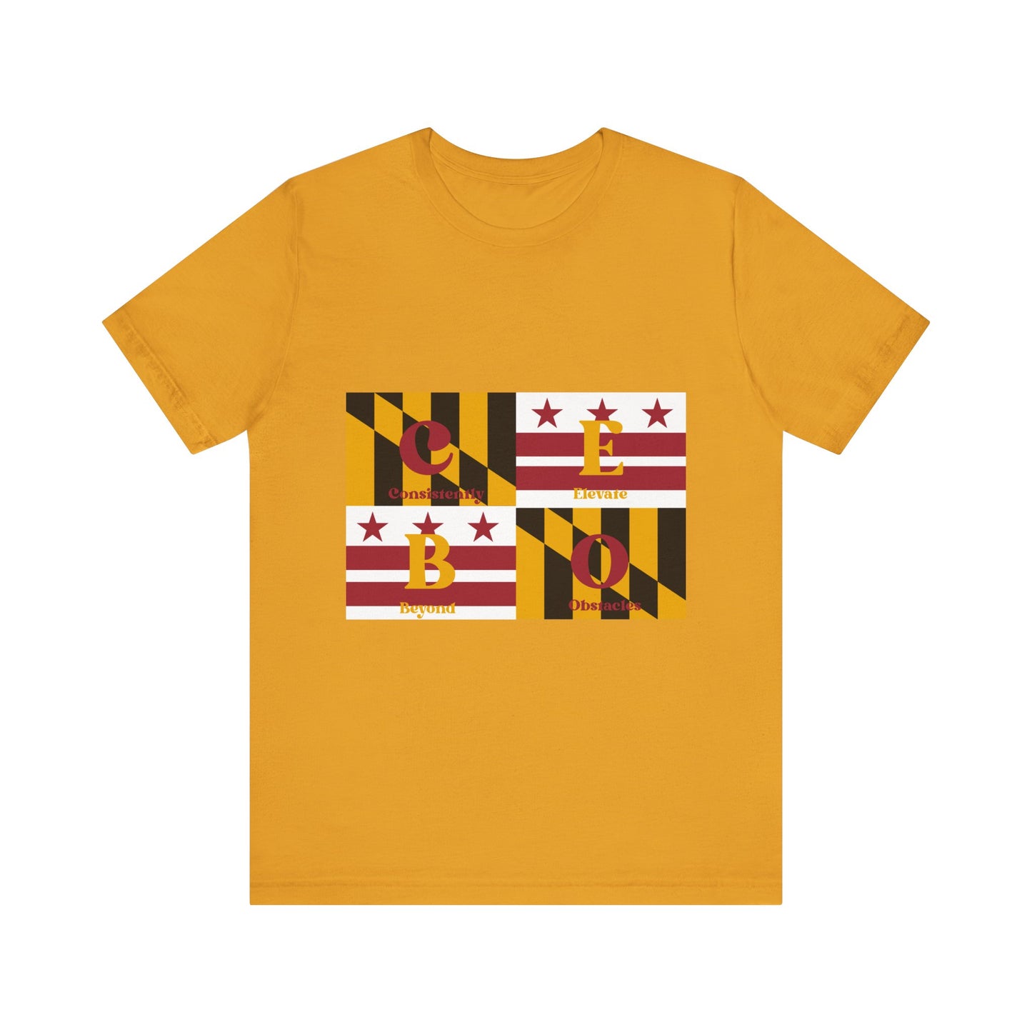 C.E.B.O. - Maryland Flag Geo Block Tee