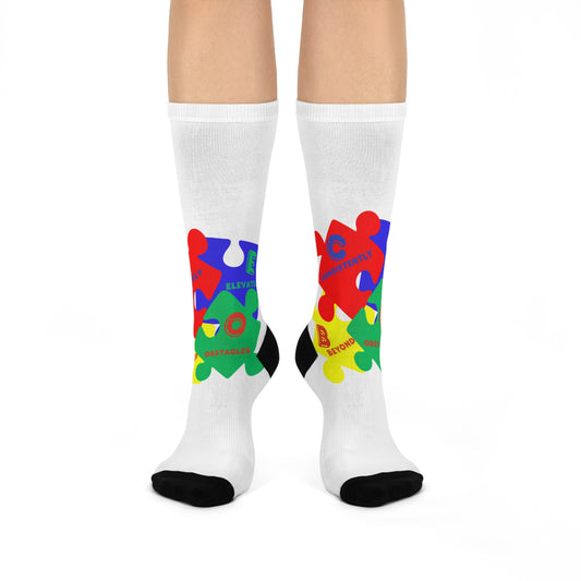 C.E.B.O. - Autism Puzzle Piece Cushioned Crew Socks