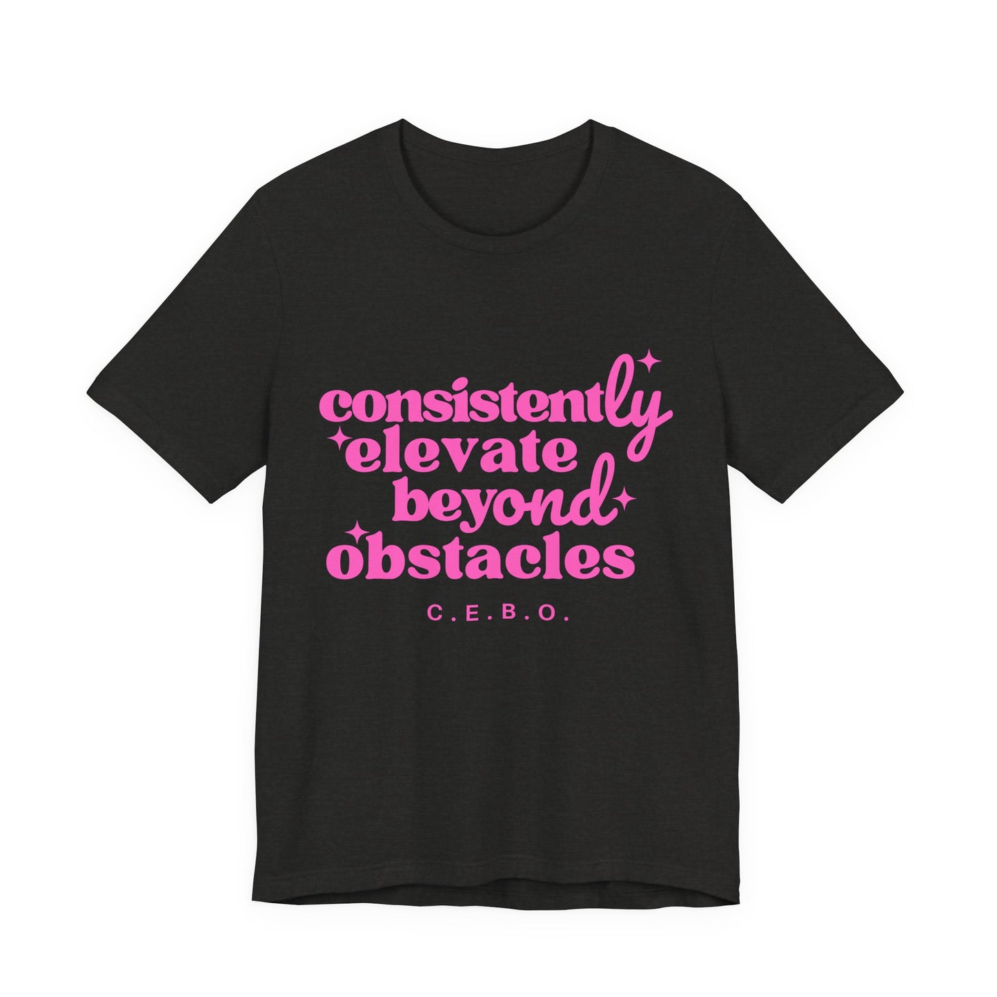 Pretty Consistently Elevate Beyond Obstacles T-Shirt - Pink
