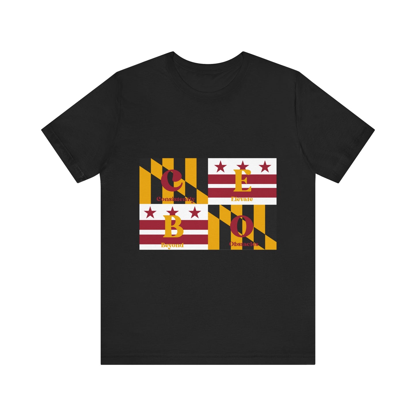 C.E.B.O. - Maryland Flag Geo Block Tee