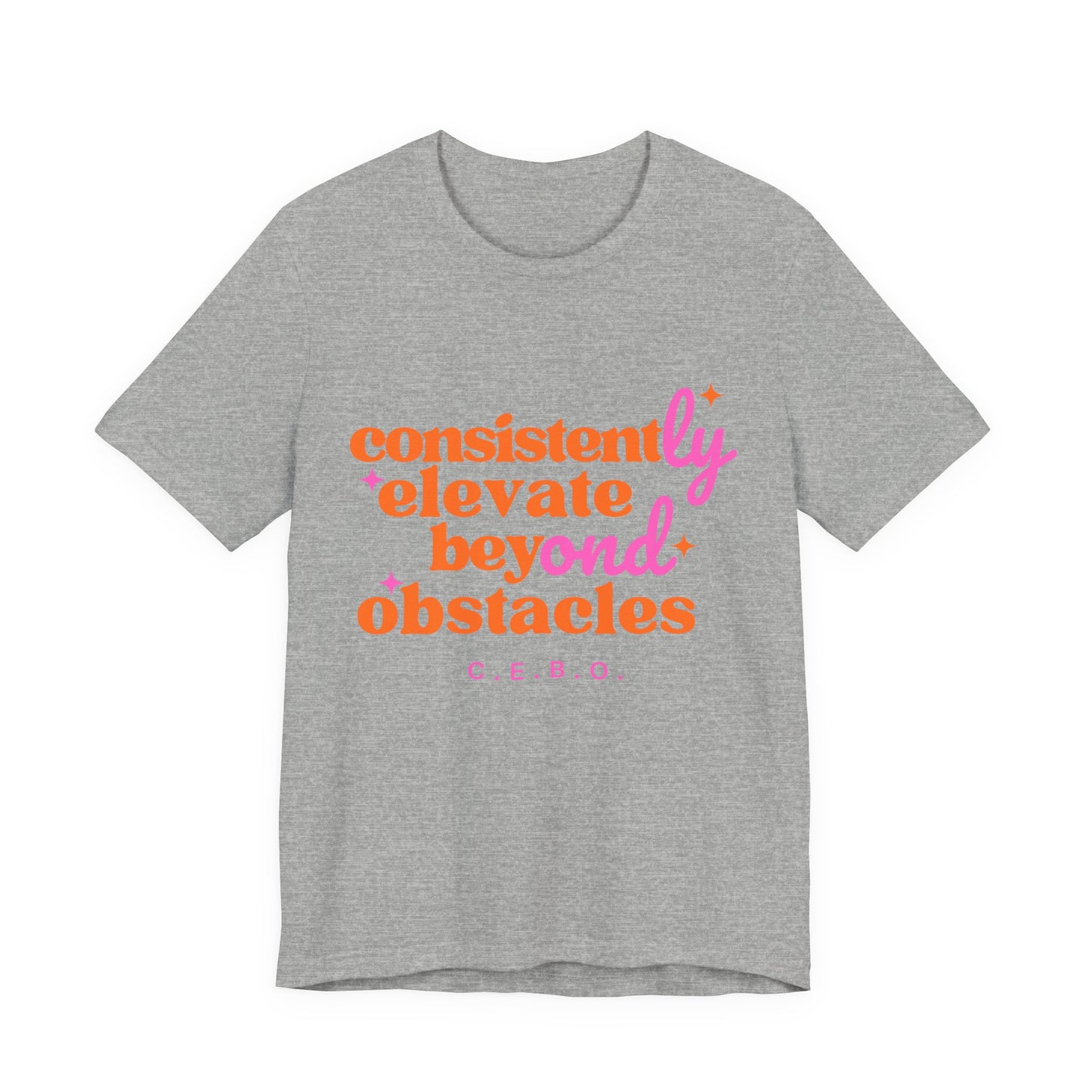 Pretty Consistently Elevate Beyond Obstacles T- Shirt - Orange