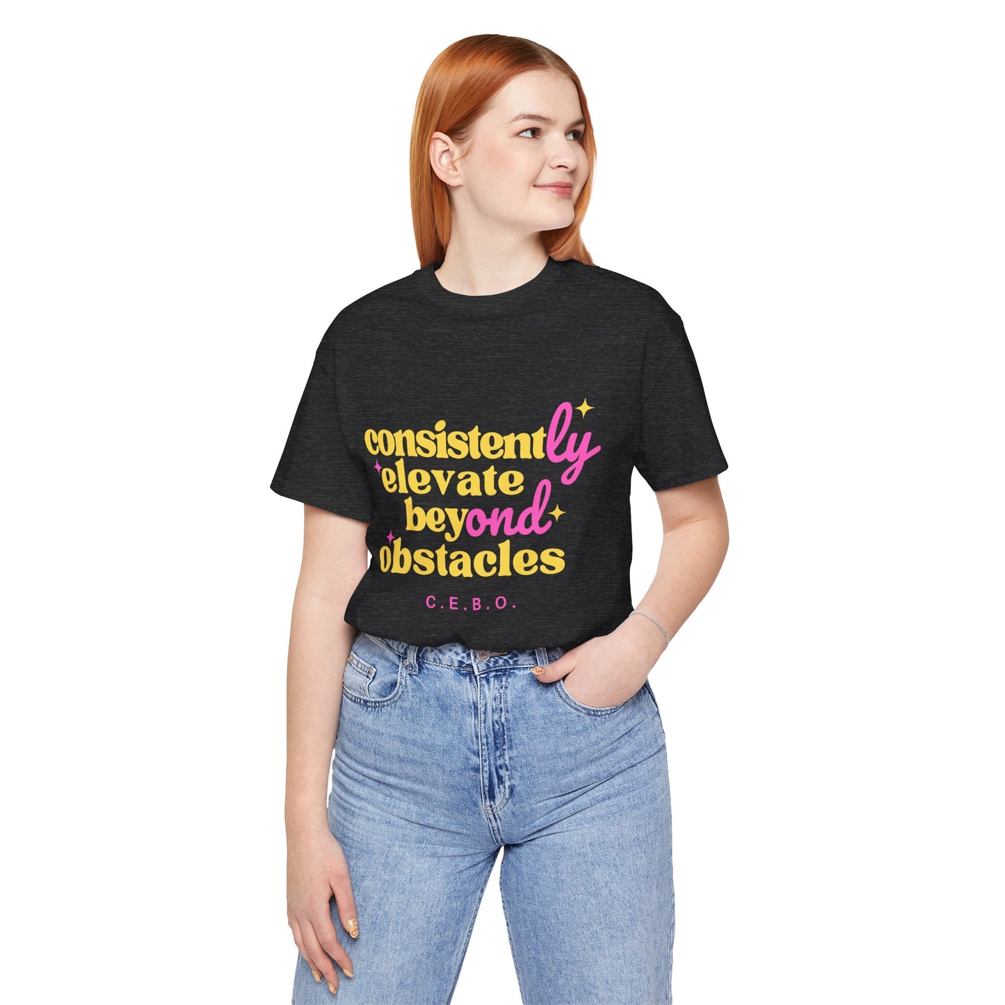 Pretty Consistently Elevate Beyond Obstacles T-Shirt - Yellow