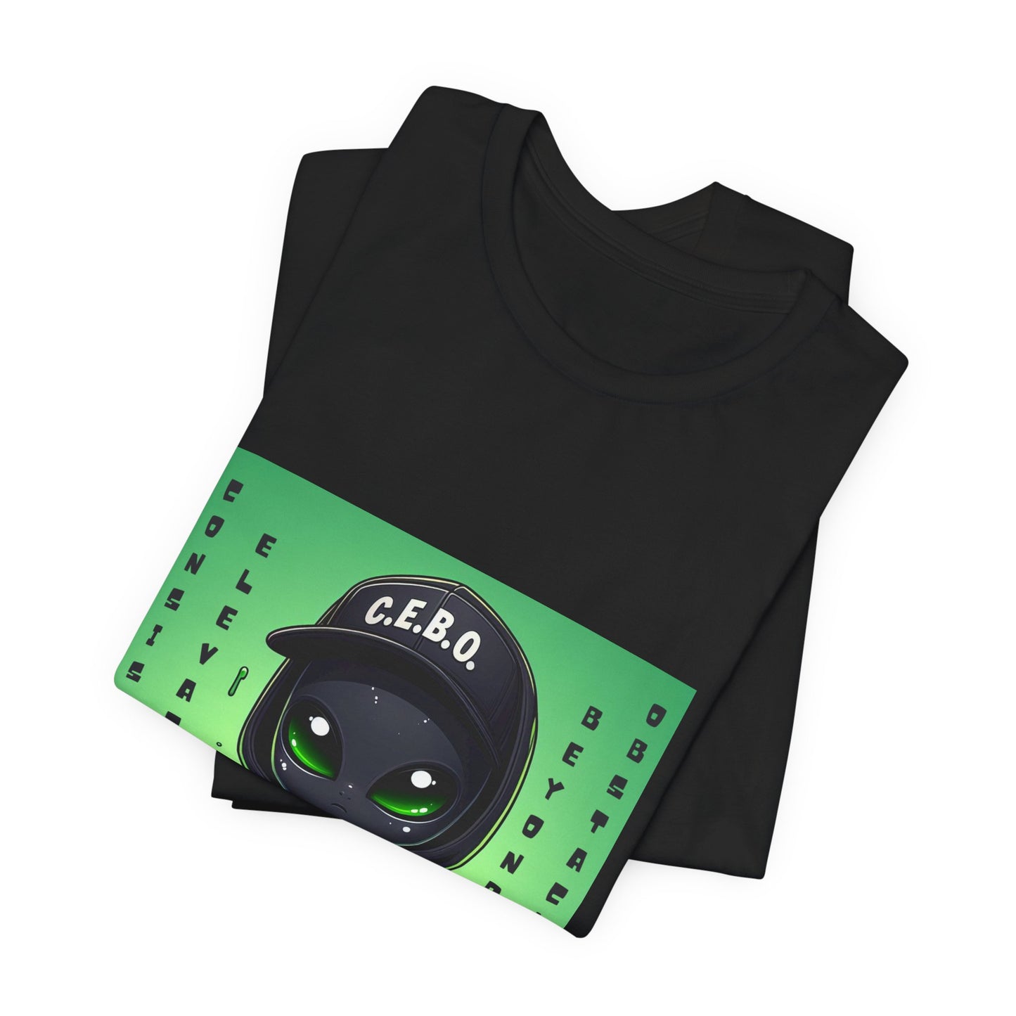 Alien C.E.B.O. Graphic Tee – Cute Urban Alien with Gold Chain