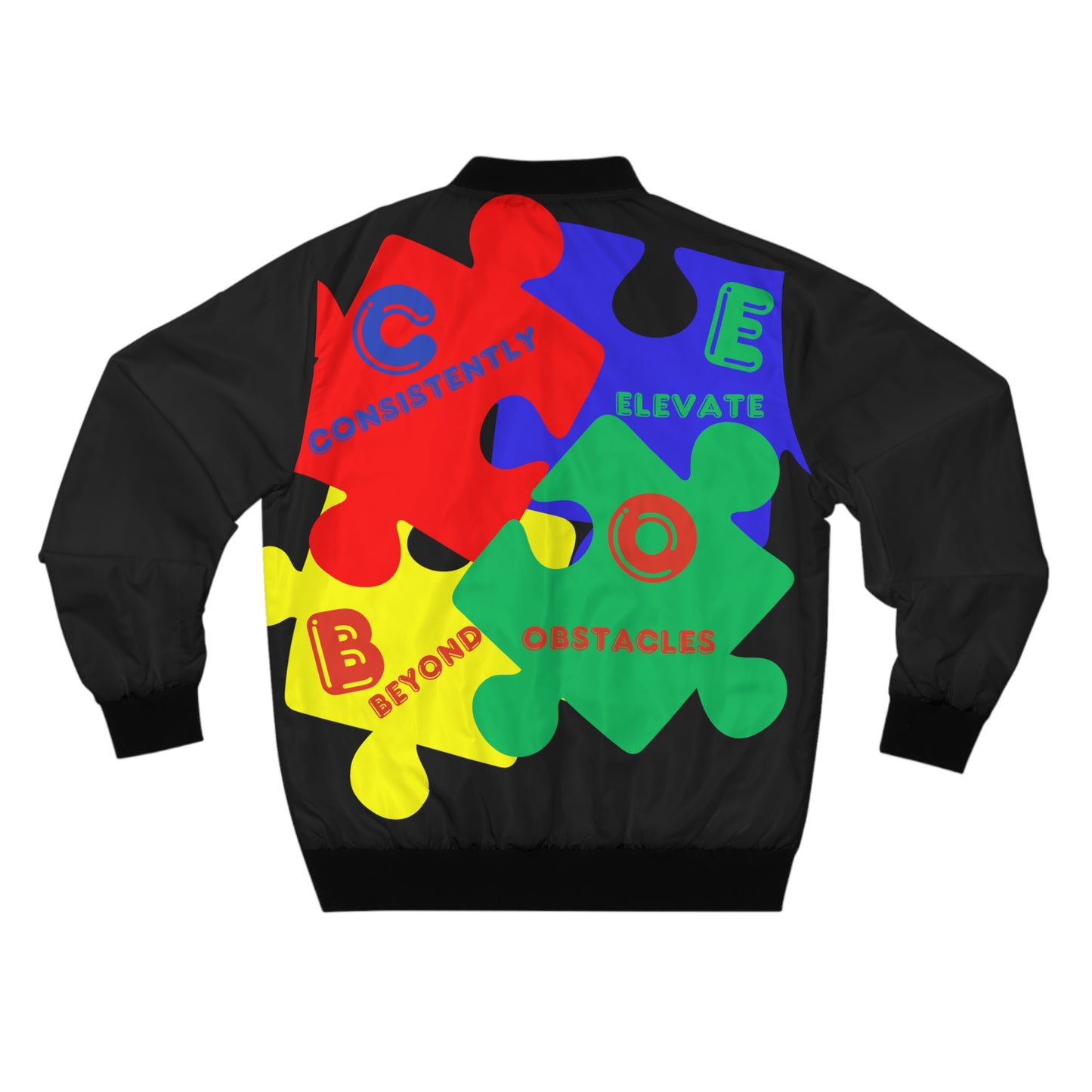 C.E.B.O. Autism Puzzle Bomber Jacket