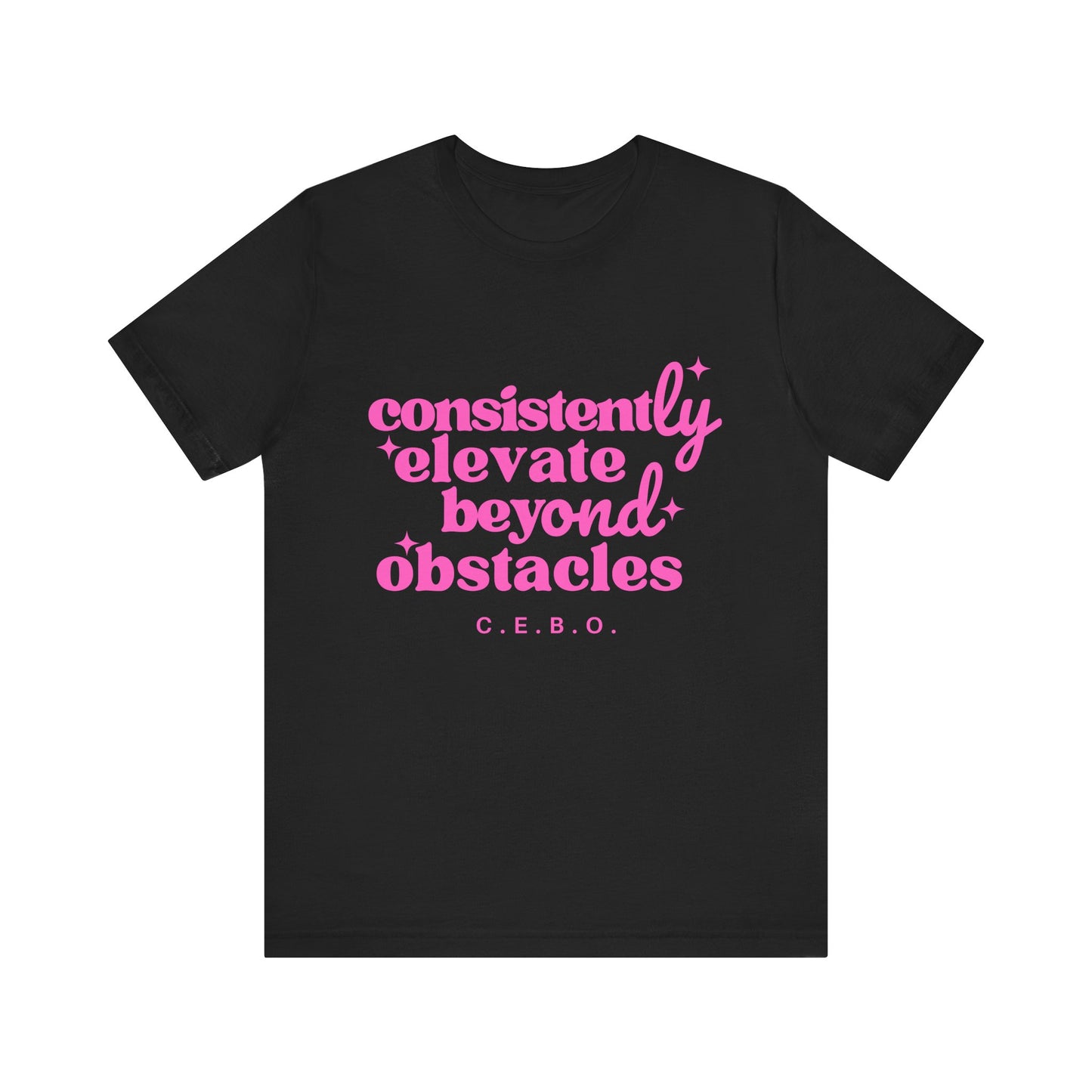 Pretty Consistently Elevate Beyond Obstacles T-Shirt - Pink