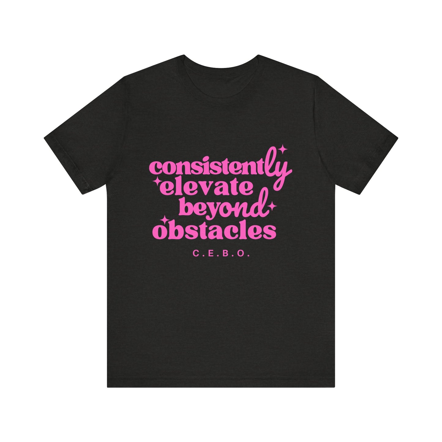 Pretty Consistently Elevate Beyond Obstacles T-Shirt - Pink