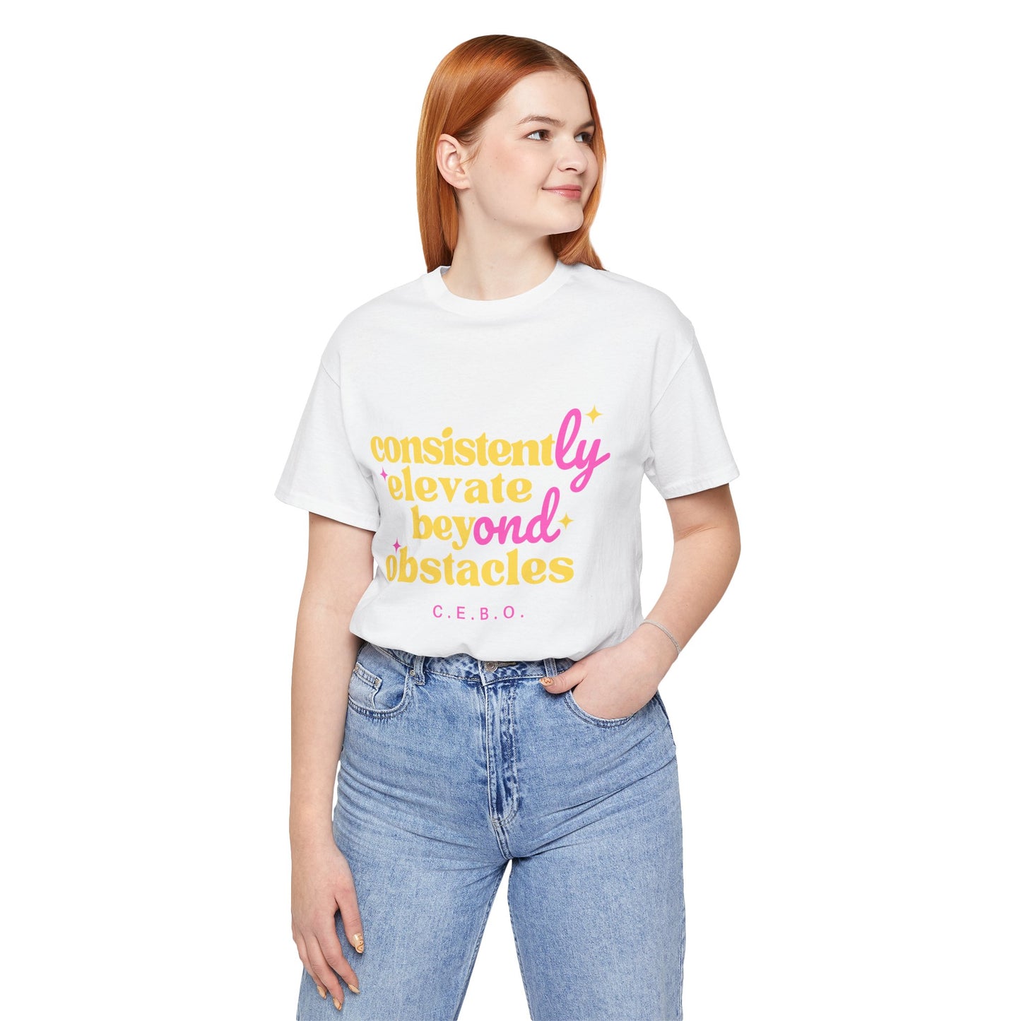 Pretty Consistently Elevate Beyond Obstacles T-Shirt - Yellow