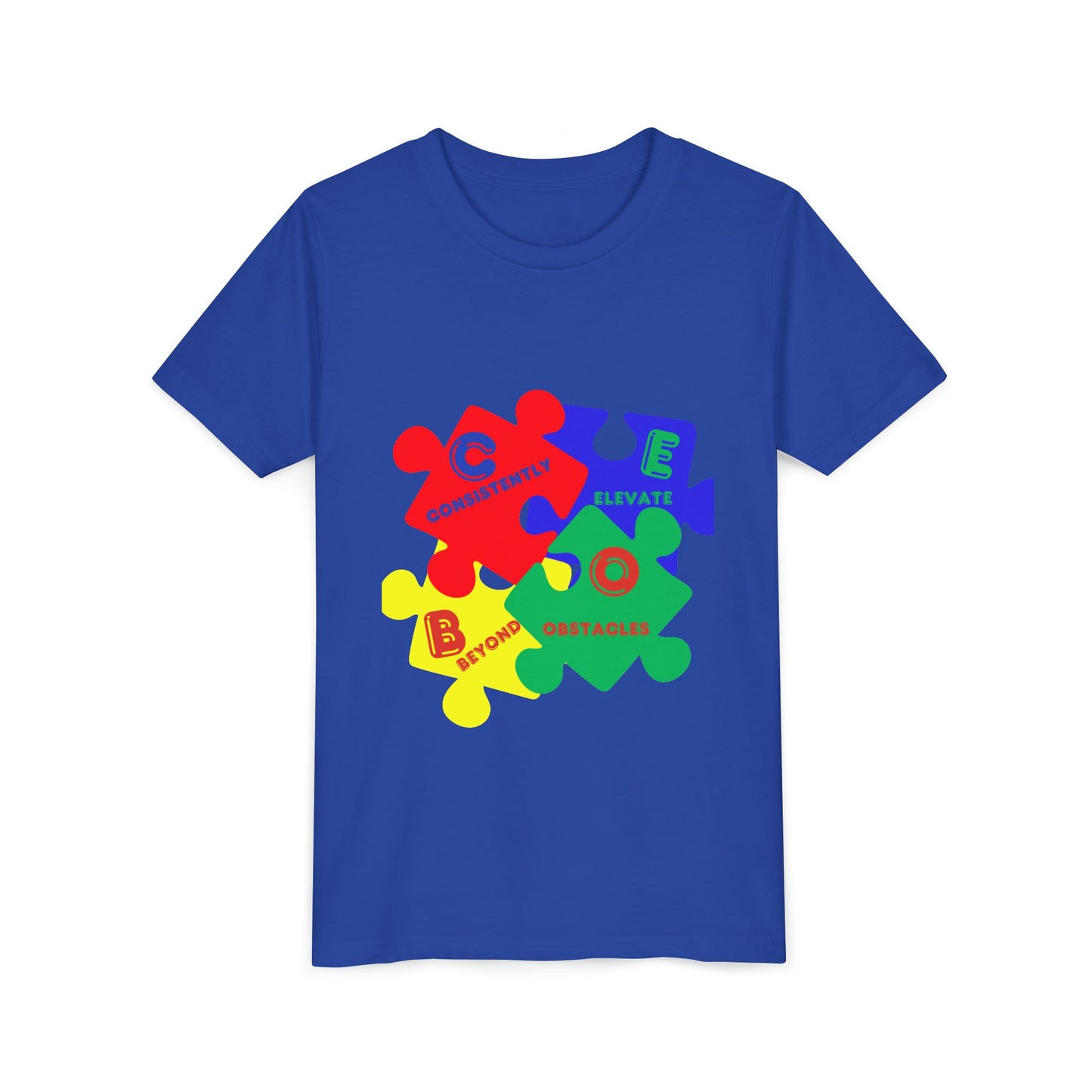 C.E.B.O. - Youth Puzzle Piece Autism Awareness Tee