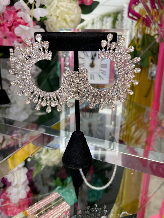 Crescent Icicle Earrings