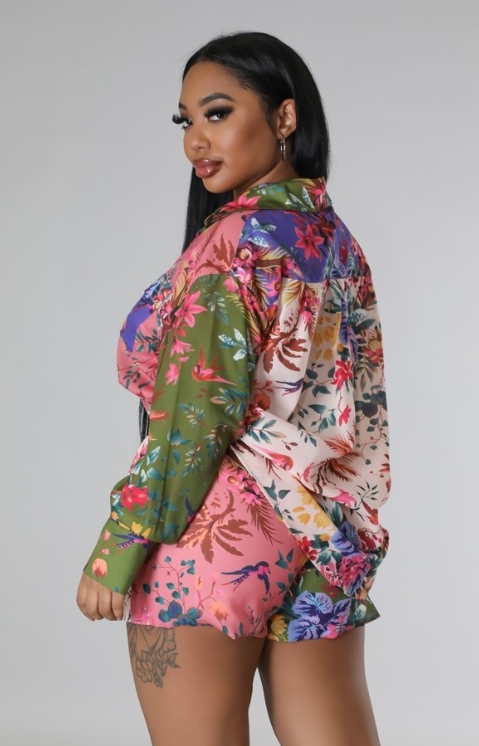 Trapped in Paradise Short Set